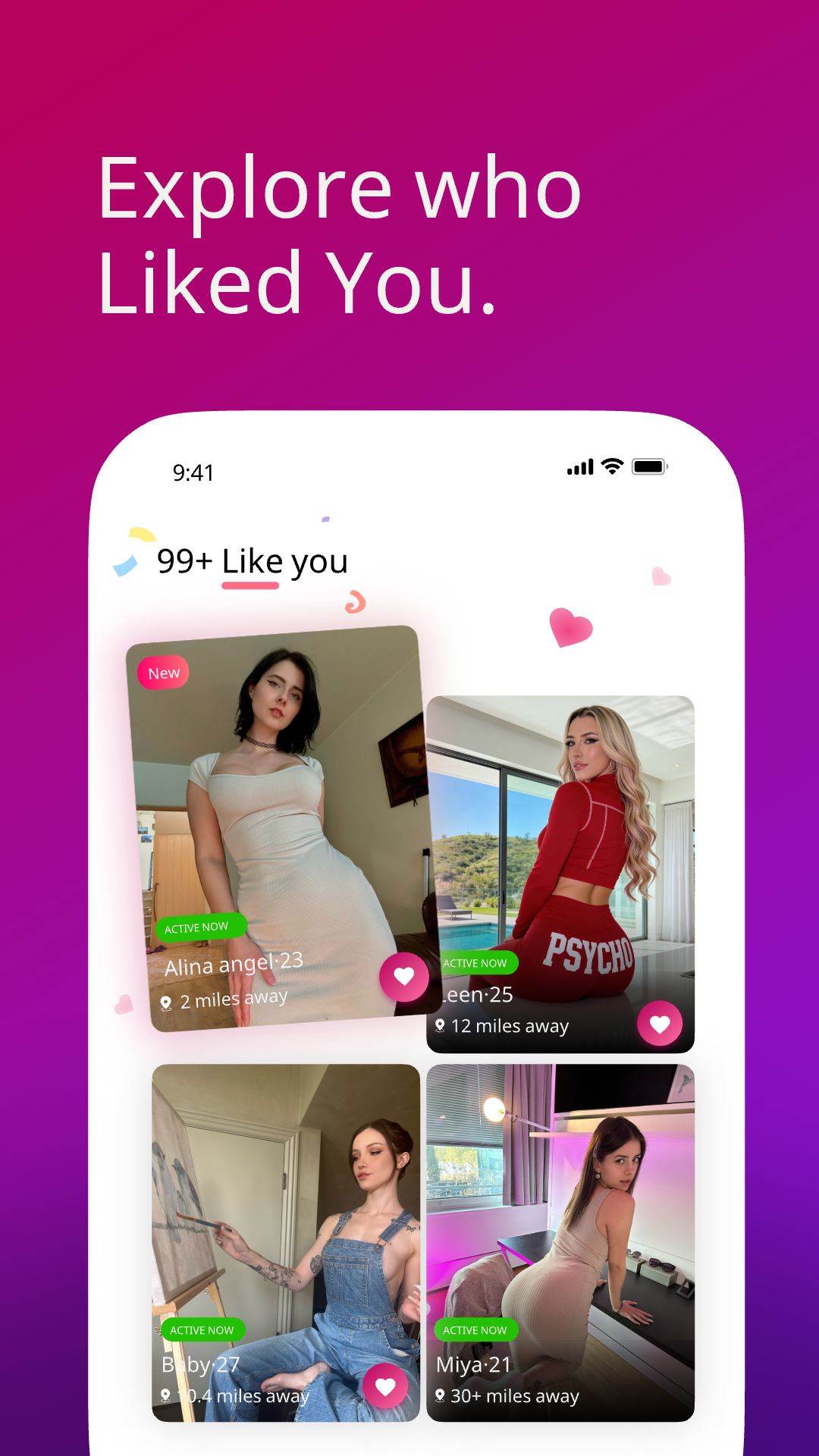 Flirio liked-you screen preview