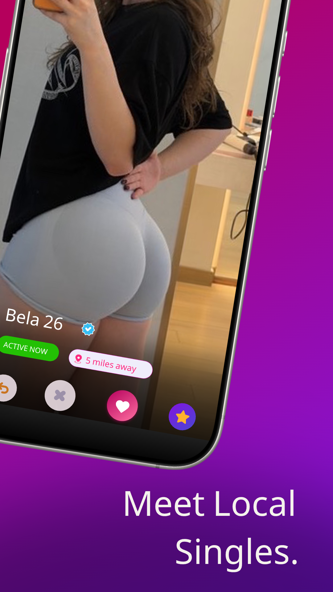 Flirio local singles swipe preview